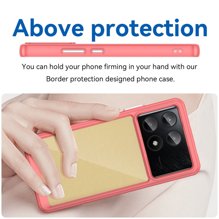 For Xiaomi Poco X6 Pro 5G Colorful Series Acrylic Hybrid TPU Phone Case