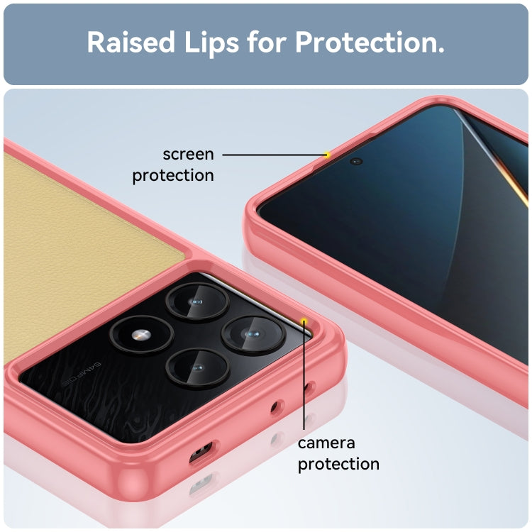 For Xiaomi Poco X6 Pro 5G Colorful Series Acrylic Hybrid TPU Phone Case