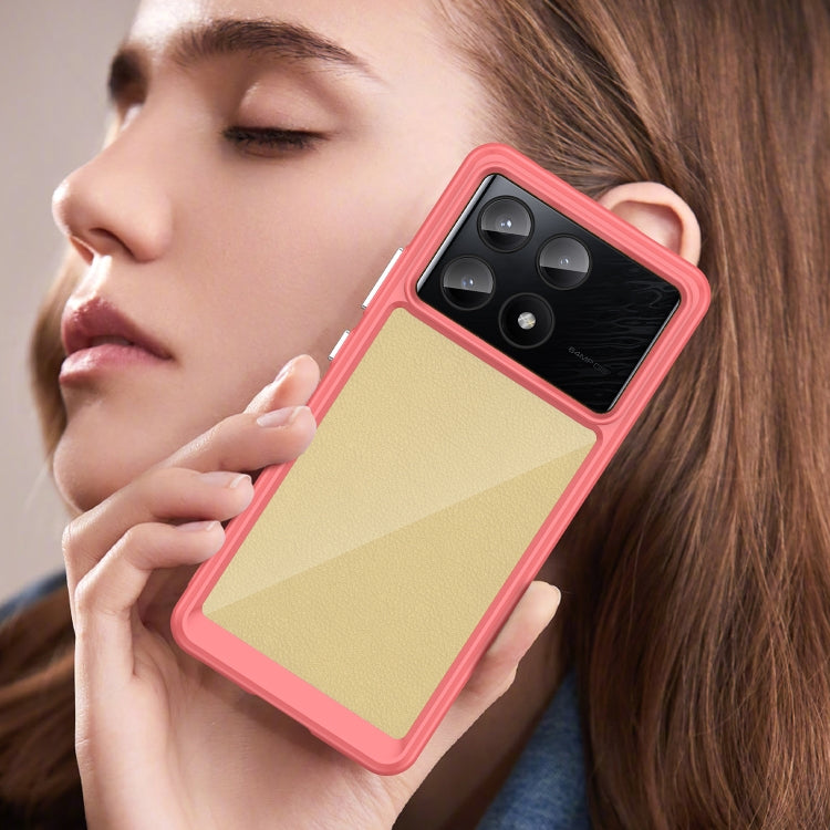 For Xiaomi Poco X6 Pro 5G Colorful Series Acrylic Hybrid TPU Phone Case