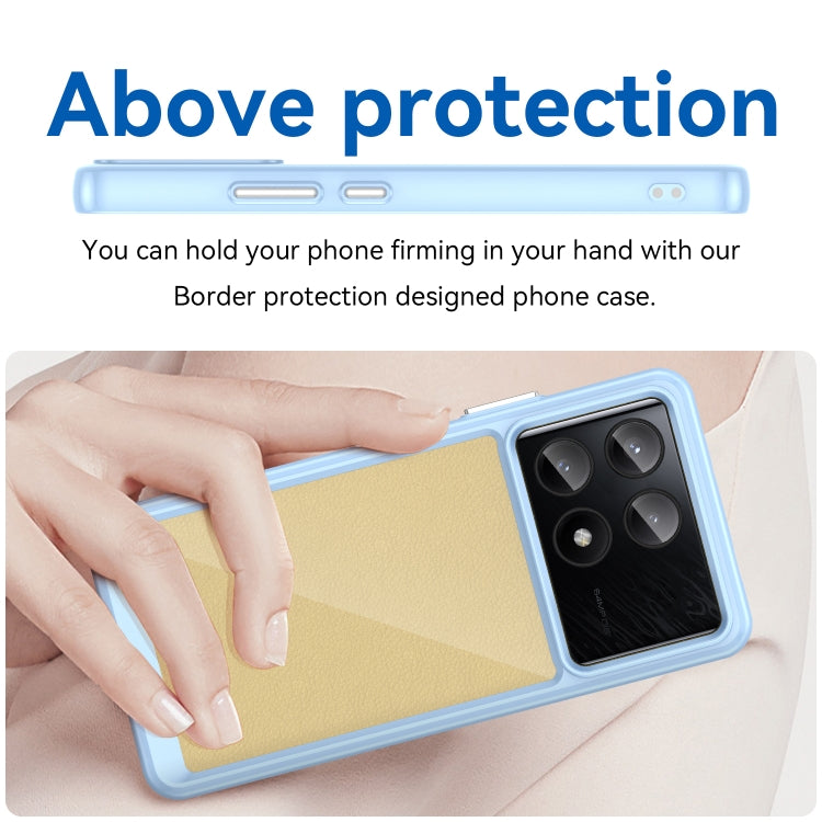 For Xiaomi Poco X6 Pro 5G Colorful Series Acrylic Hybrid TPU Phone Case