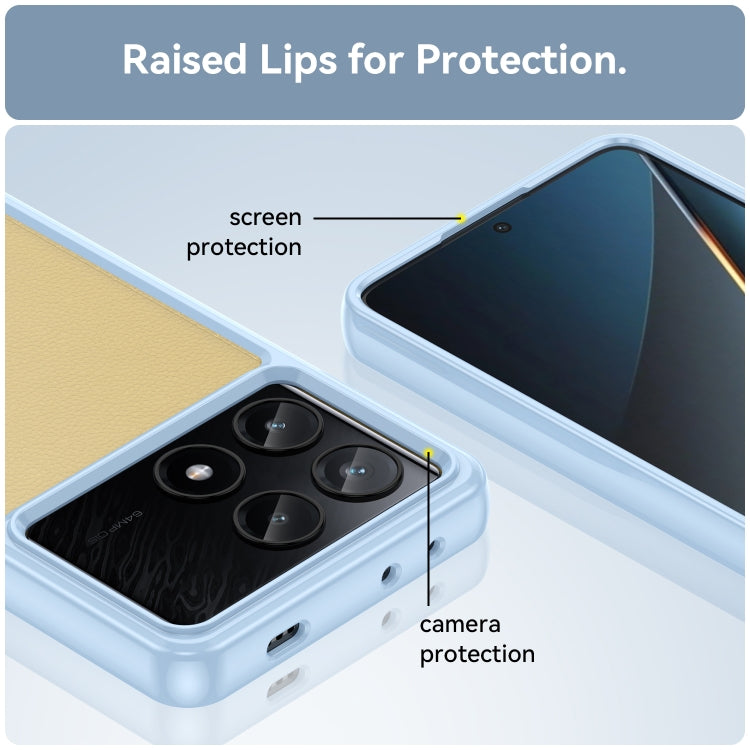 For Xiaomi Poco X6 Pro 5G Colorful Series Acrylic Hybrid TPU Phone Case