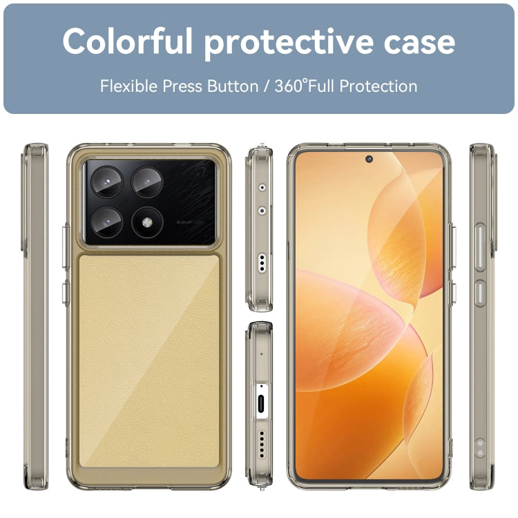 For Xiaomi Poco X6 Pro 5G Colorful Series Acrylic Hybrid TPU Phone Case