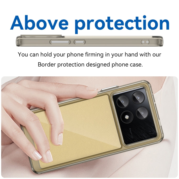 For Xiaomi Poco X6 Pro 5G Colorful Series Acrylic Hybrid TPU Phone Case