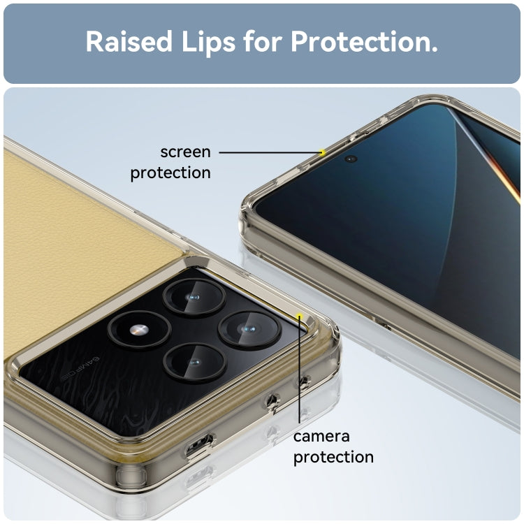 For Xiaomi Poco X6 Pro 5G Colorful Series Acrylic Hybrid TPU Phone Case