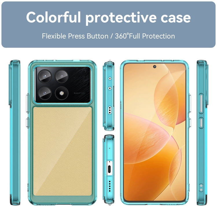 For Xiaomi Poco X6 Pro 5G Colorful Series Acrylic Hybrid TPU Phone Case