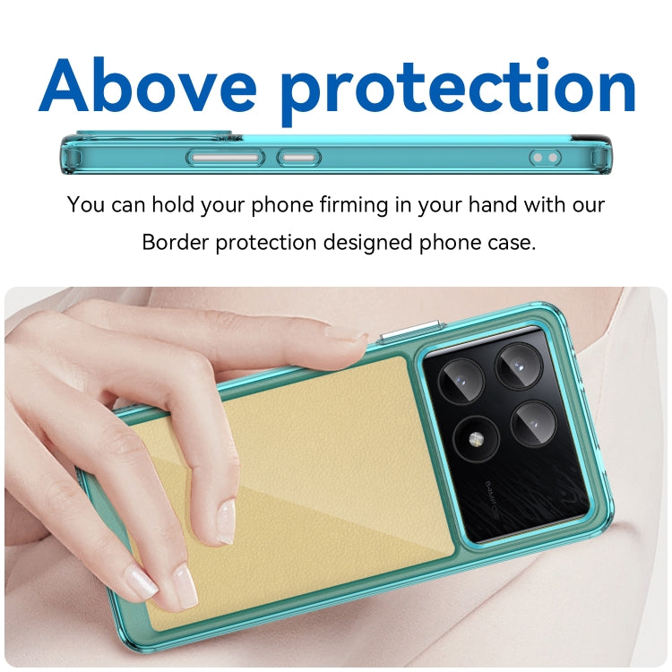 For Xiaomi Poco X6 Pro 5G Colorful Series Acrylic Hybrid TPU Phone Case