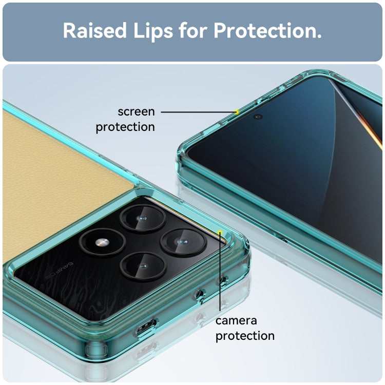For Xiaomi Poco X6 Pro 5G Colorful Series Acrylic Hybrid TPU Phone Case