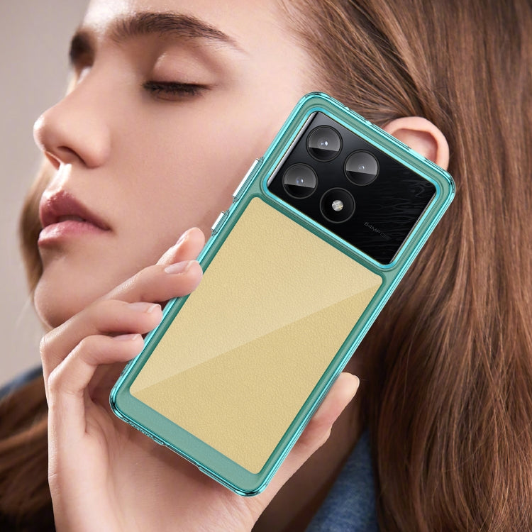 For Xiaomi Poco X6 Pro 5G Colorful Series Acrylic Hybrid TPU Phone Case