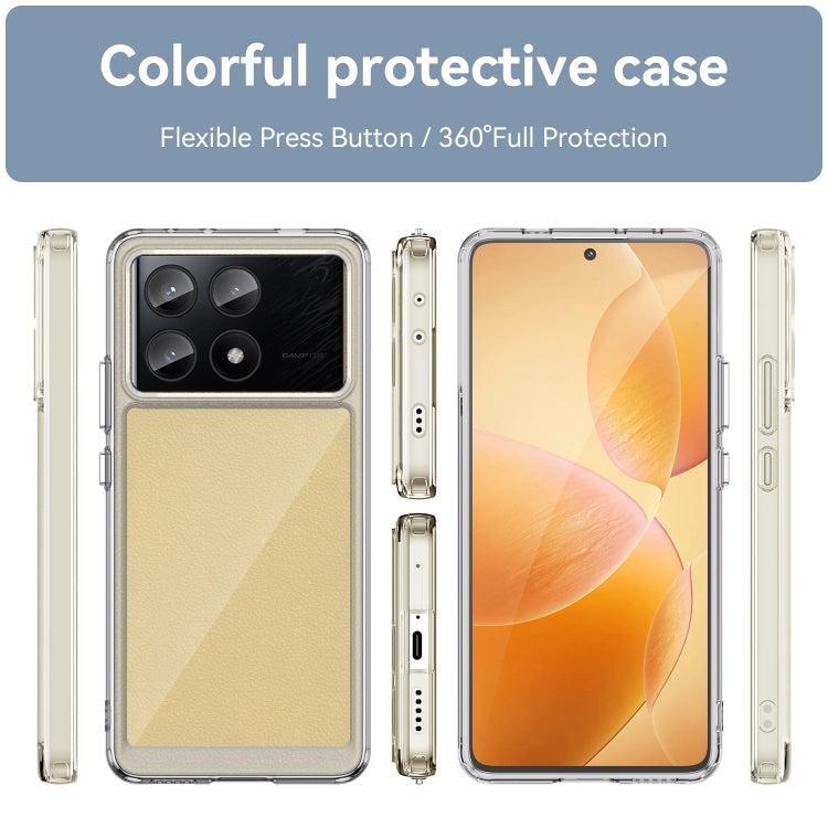 For Xiaomi Poco X6 Pro 5G Colorful Series Acrylic Hybrid TPU Phone Case