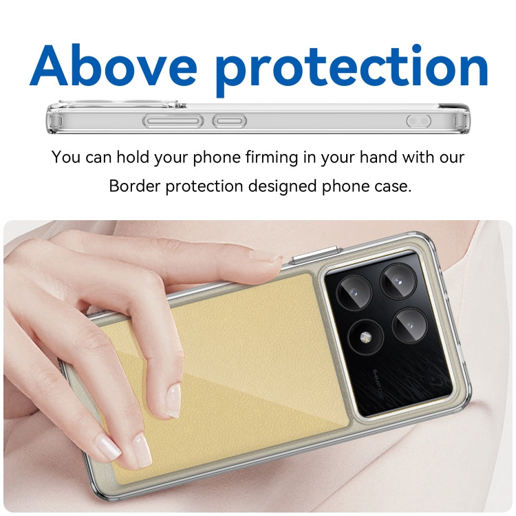 For Xiaomi Poco X6 Pro 5G Colorful Series Acrylic Hybrid TPU Phone Case