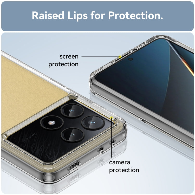 For Xiaomi Poco X6 Pro 5G Colorful Series Acrylic Hybrid TPU Phone Case