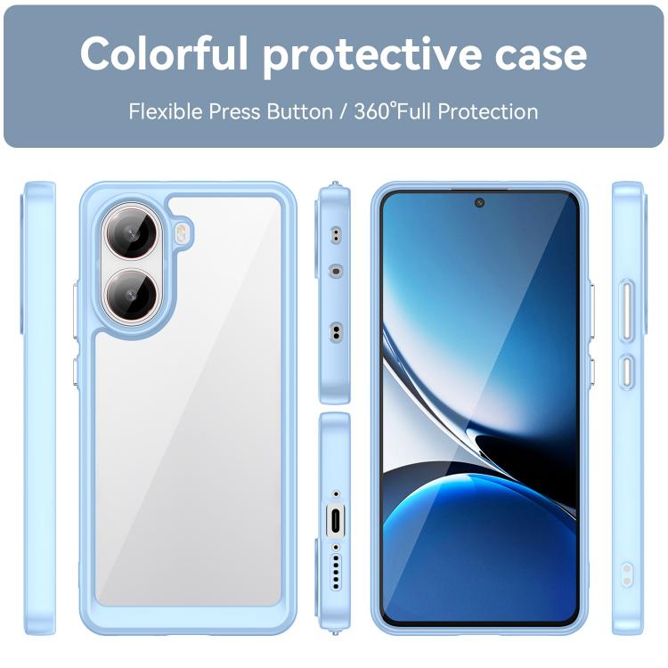 For Xiaomi Poco X7 Pro Colorful Series Acrylic Hybrid TPU Phone Case