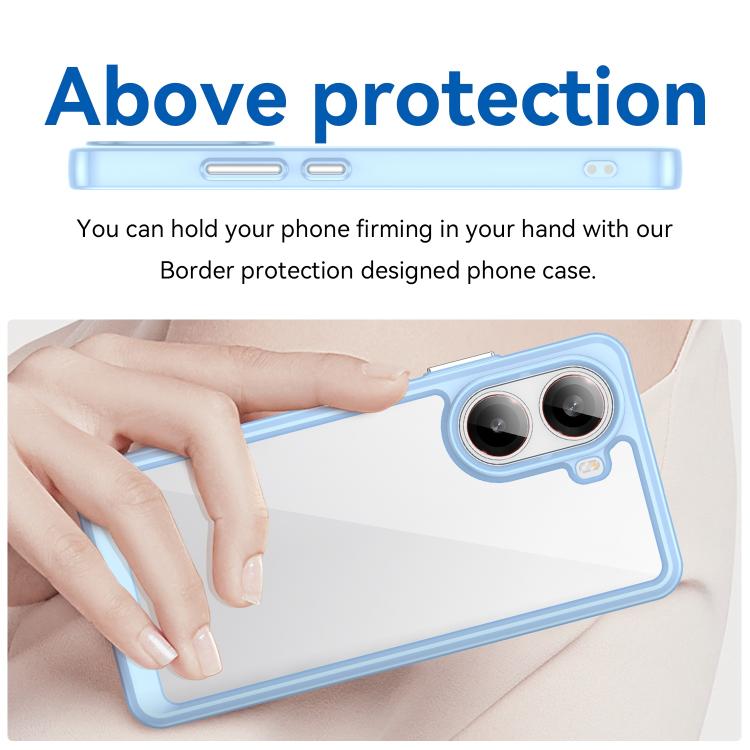 For Xiaomi Poco X7 Pro Colorful Series Acrylic Hybrid TPU Phone Case