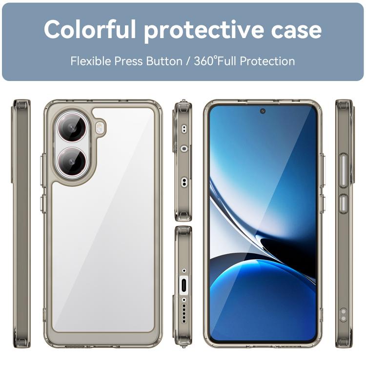 For Xiaomi Poco X7 Pro Colorful Series Acrylic Hybrid TPU Phone Case