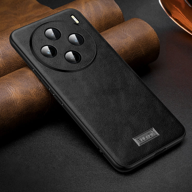 For vivo X200 SULADA Shockproof TPU + Handmade Leather Phone Case