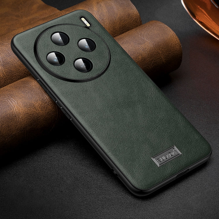 For vivo X200 SULADA Shockproof TPU + Handmade Leather Phone Case