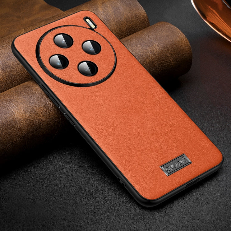 For vivo X200 SULADA Shockproof TPU + Handmade Leather Phone Case