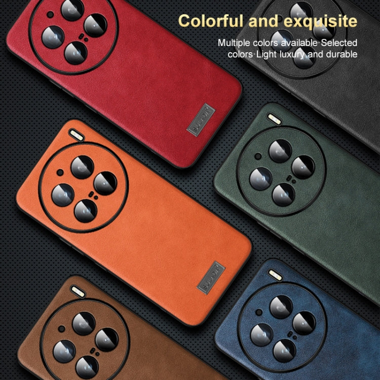 For vivo X100s SULADA Shockproof TPU + Handmade Leather Phone Case