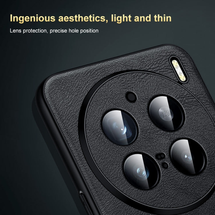 For vivo X100s SULADA Shockproof TPU + Handmade Leather Phone Case