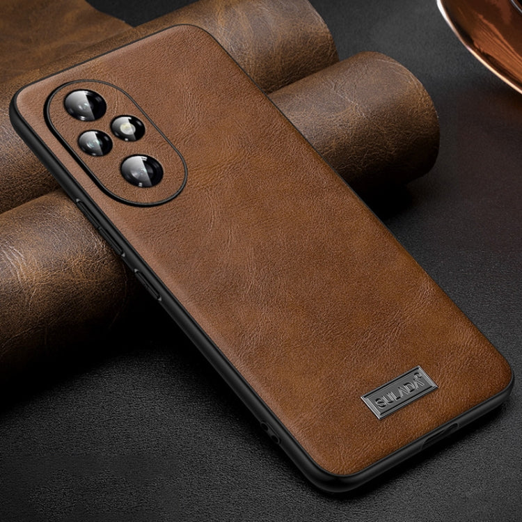 For Honor 200 SULADA Shockproof TPU Hybrid Handmade Leather Phone Case