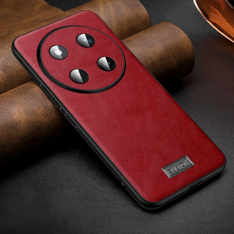 For Honor X60 Pro SULADA Shockproof TPU Hybrid Handmade Leather Phone Case