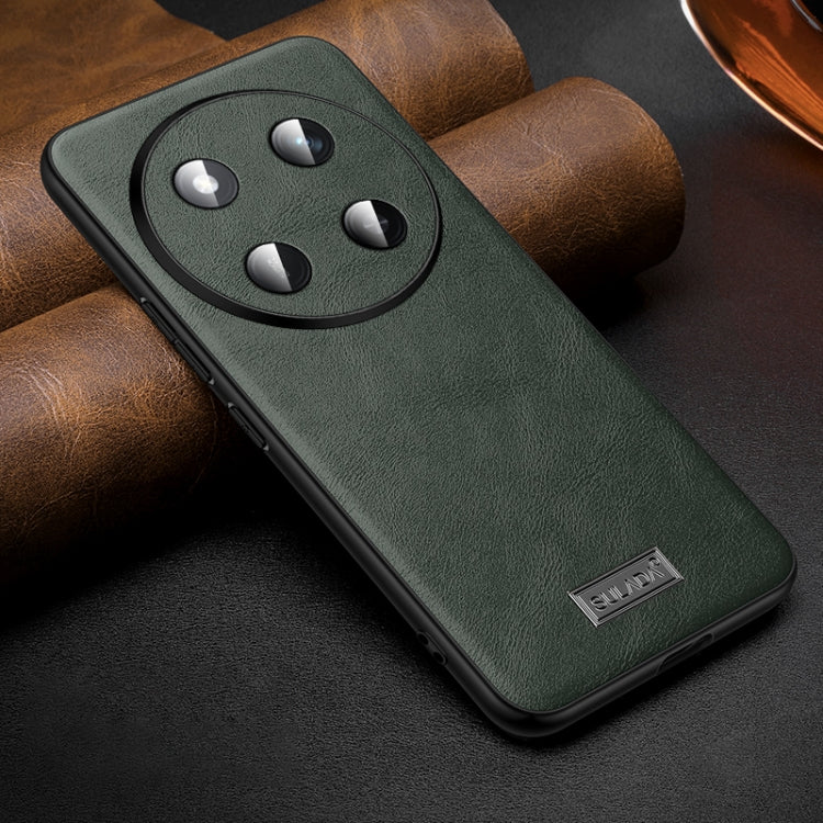 For Honor X60 Pro SULADA Shockproof TPU Hybrid Handmade Leather Phone Case