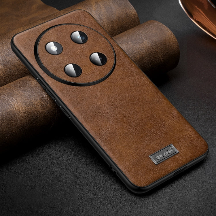 For Honor X60 Pro SULADA Shockproof TPU Hybrid Handmade Leather Phone Case