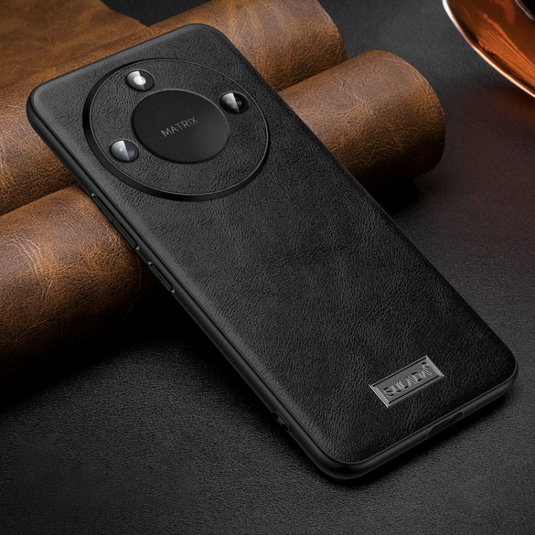 For Honor X60 SULADA Shockproof TPU Hybrid Handmade Leather Phone Case