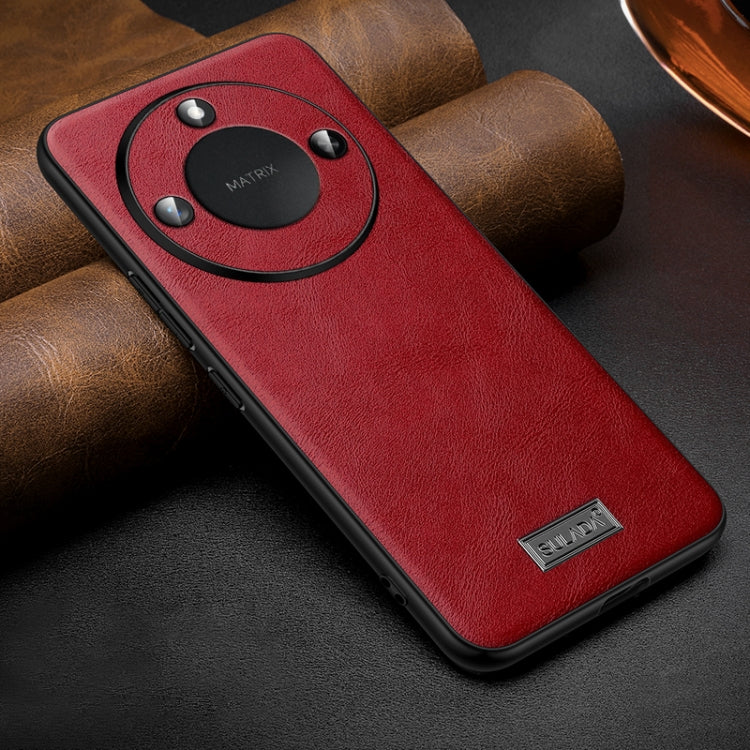 For Honor X60 SULADA Shockproof TPU Hybrid Handmade Leather Phone Case