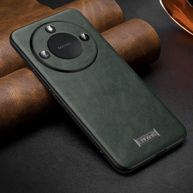 For Honor X60 SULADA Shockproof TPU Hybrid Handmade Leather Phone Case