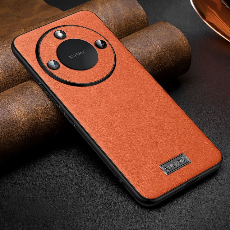 For Honor X60 SULADA Shockproof TPU Hybrid Handmade Leather Phone Case