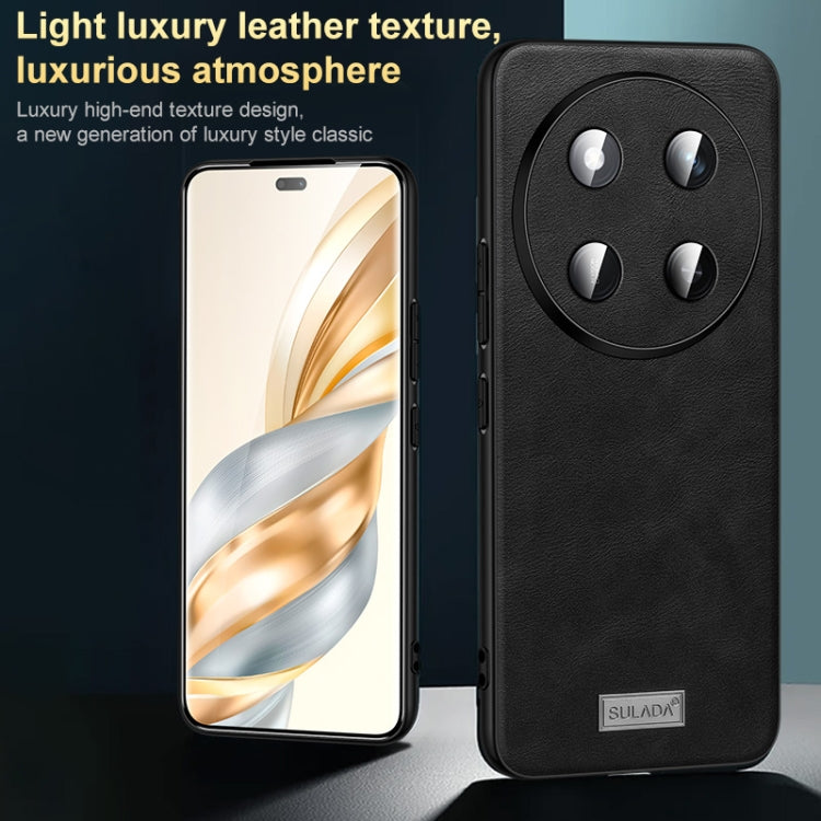 For Honor 200 SULADA Shockproof TPU Hybrid Handmade Leather Phone Case