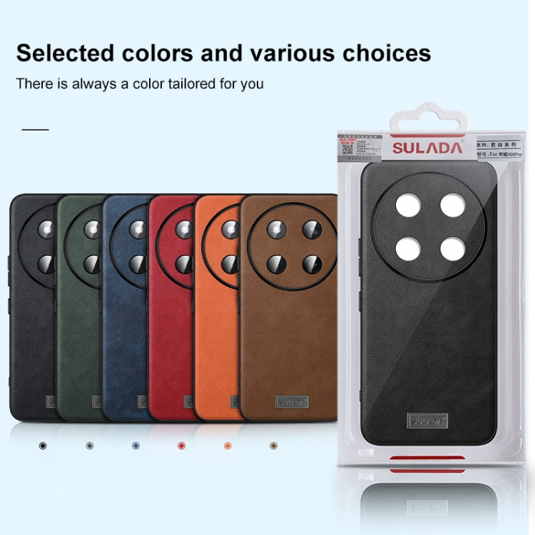 For Honor 200 SULADA Shockproof TPU Hybrid Handmade Leather Phone Case