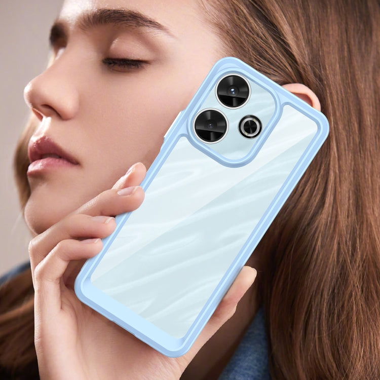 For Redmi Note 13R Colorful Series Acrylic Hybrid TPU Phone Case