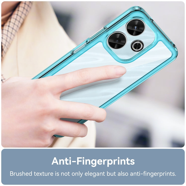 For Redmi Note 13R Colorful Series Acrylic Hybrid TPU Phone Case
