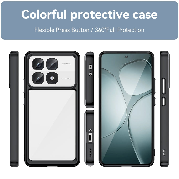 For Redmi K70 Ultra Colorful Series Acrylic Hybrid TPU Phone Case