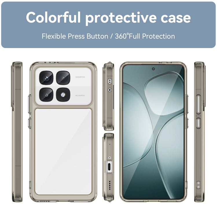 For Redmi K70 Ultra Colorful Series Acrylic Hybrid TPU Phone Case