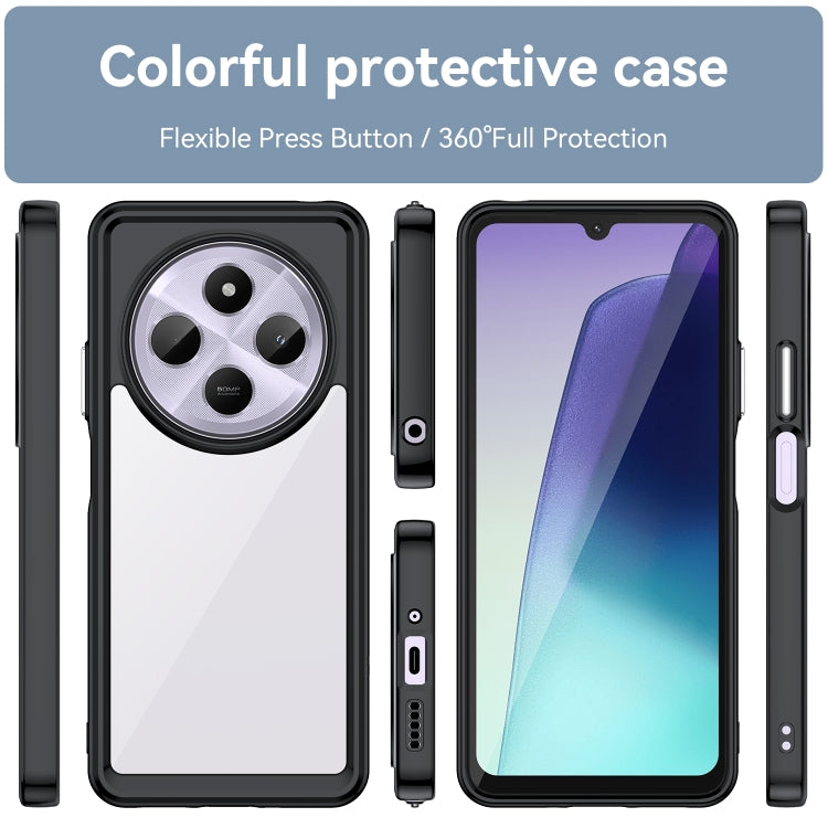 For Redmi 14C 4G Colorful Series Acrylic Hybrid TPU Phone Case