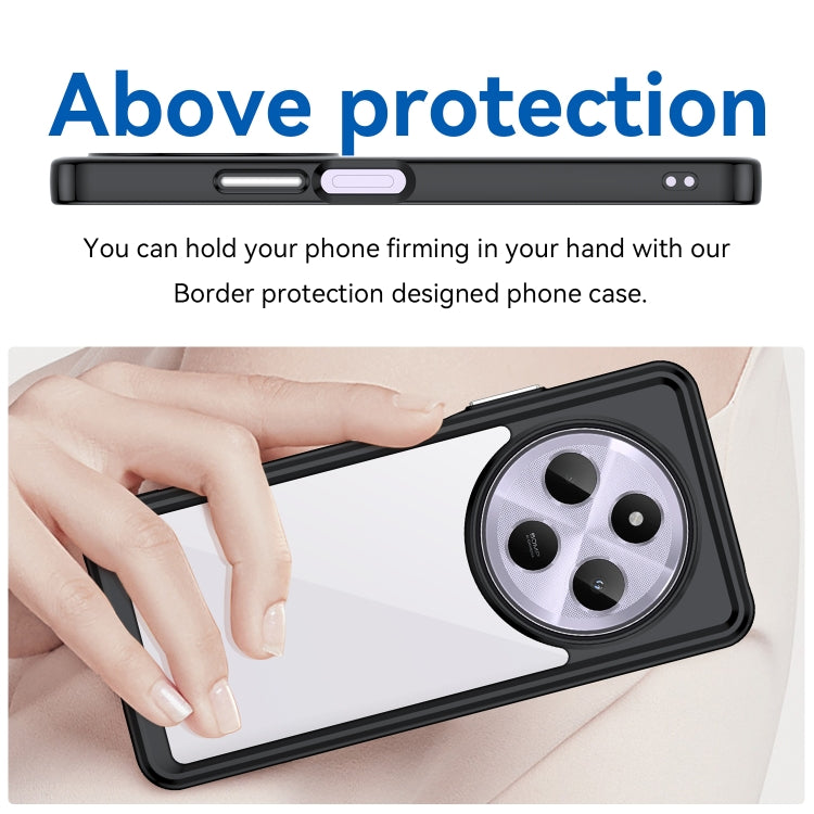 For Redmi 14C 4G Colorful Series Acrylic Hybrid TPU Phone Case