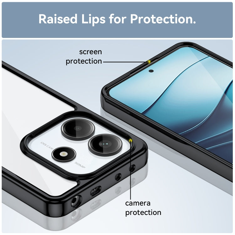 For Redmi Note 14 5G Colorful Series Acrylic Hybrid TPU Phone Case