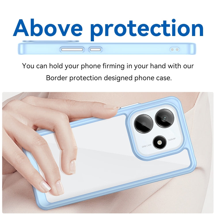 For Redmi Note 14 5G Colorful Series Acrylic Hybrid TPU Phone Case