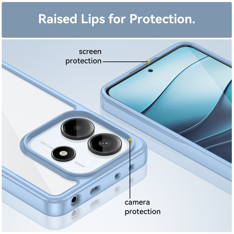 For Redmi Note 14 5G Colorful Series Acrylic Hybrid TPU Phone Case