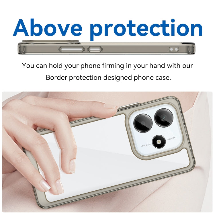 For Redmi Note 14 5G Colorful Series Acrylic Hybrid TPU Phone Case