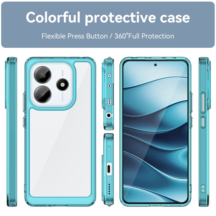 For Redmi Note 14 5G Colorful Series Acrylic Hybrid TPU Phone Case
