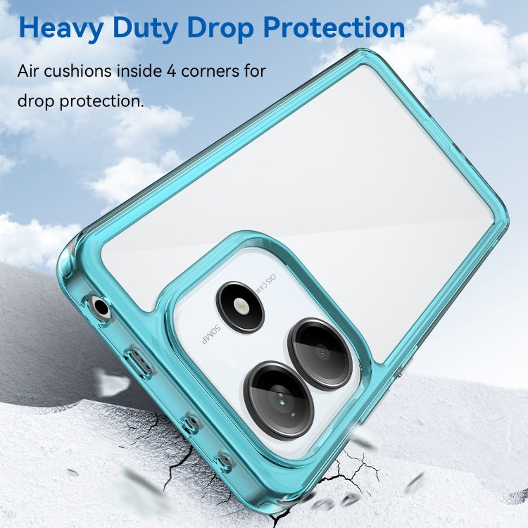 For Redmi Note 14 5G Colorful Series Acrylic Hybrid TPU Phone Case