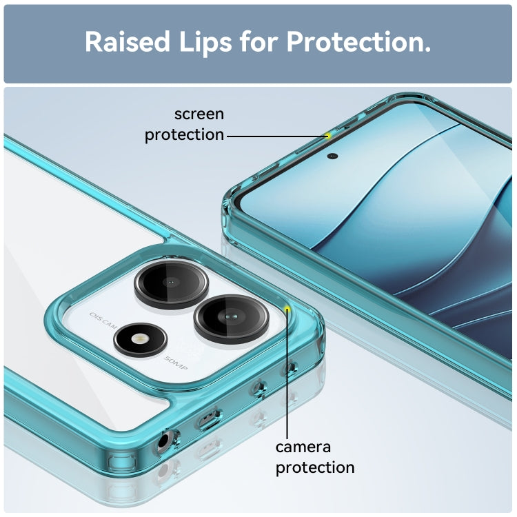 For Redmi Note 14 5G Colorful Series Acrylic Hybrid TPU Phone Case