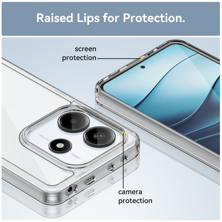 For Redmi Note 14 5G Colorful Series Acrylic Hybrid TPU Phone Case