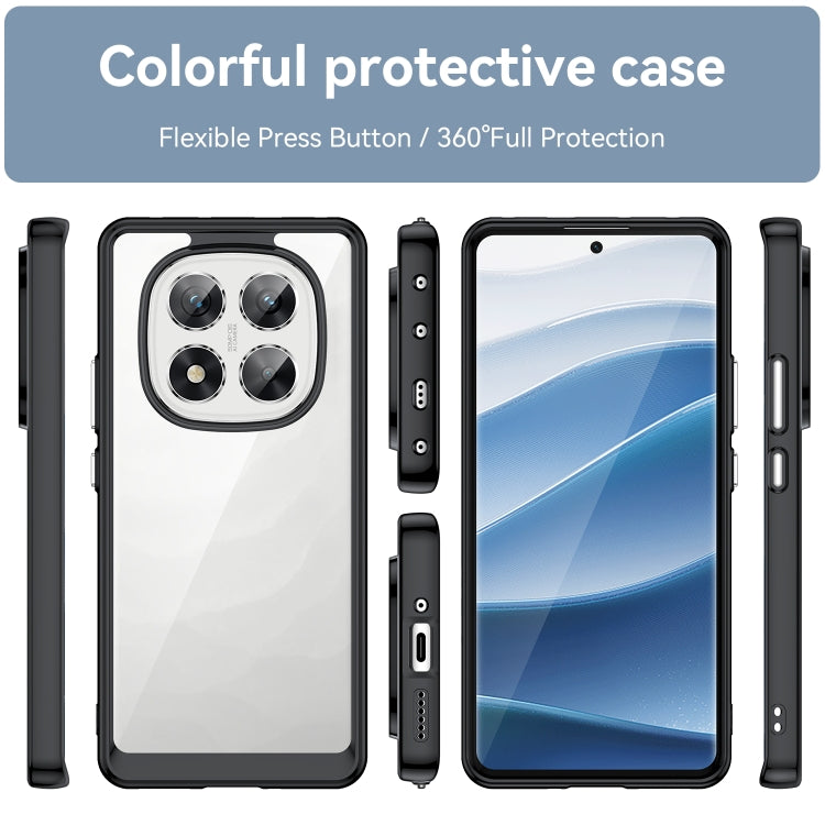 For Redmi Note 14 Pro 5G Colorful Series Acrylic Hybrid TPU Phone Case