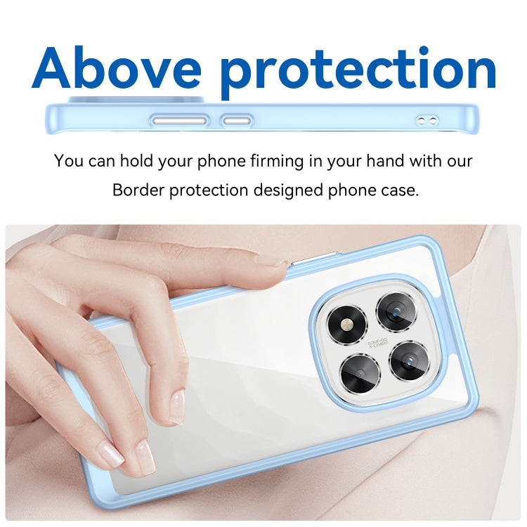 For Redmi Note 14 Pro 5G Colorful Series Acrylic Hybrid TPU Phone Case