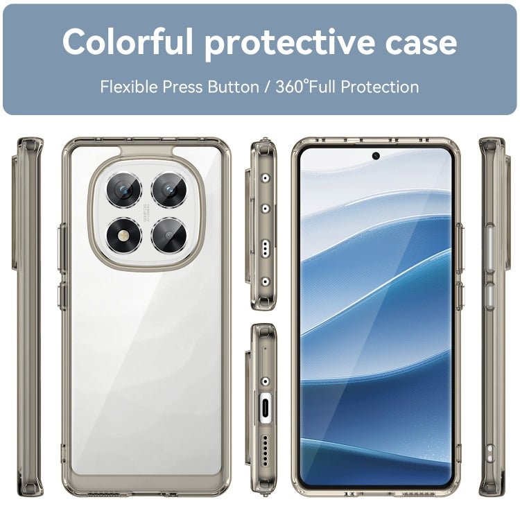For Redmi Note 14 Pro 5G Colorful Series Acrylic Hybrid TPU Phone Case